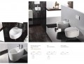 Bidet-podwieszany-ceramiczny-bialy-stylowy-nowoczesny-elegancki wkskluzywny zestaw łazienkowy owalny kształt umywalka muszla wc
