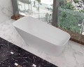 wanna wolnostojąca z lanego marmuru typu corian kompozytowa przelewowa  nowoczesna łazienka wanna stojąca wolno minimalistyczna amati