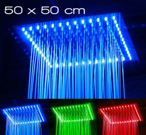 Inteligentna deszczownica LED Duomo Luce DS 1250 - 48 LED-ów, lustrzany chrom, nowość  !!