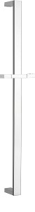 Metalowy chromowany drążek prysznicowy Duomo Aqua DS 911 - prostokątny, minimalistyczny design